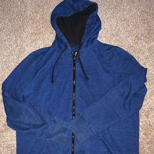 Blue zip up hoodie